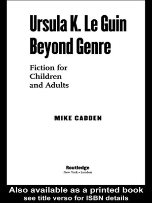 cover image of Ursula K. Le Guin Beyond Genre